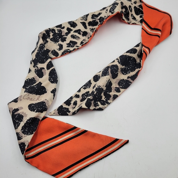 Coach Head Wrap Reversible Red Black - Picture 1 of 9